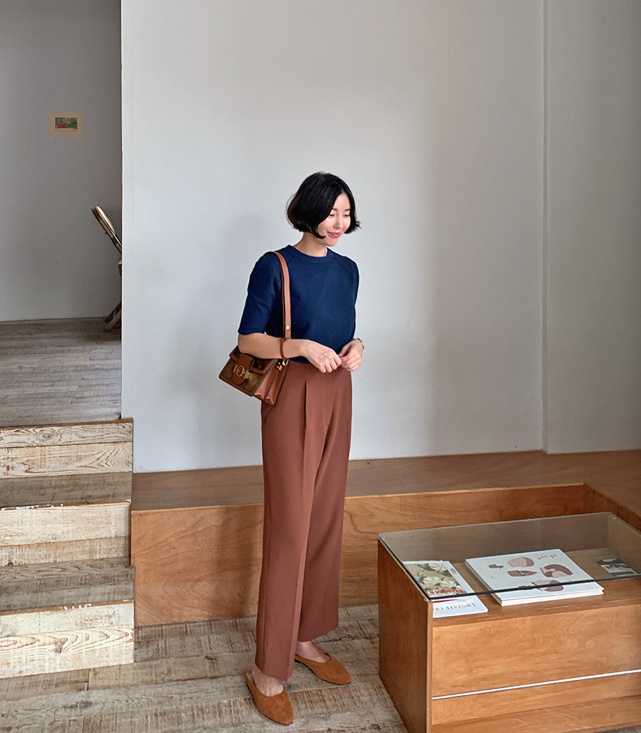 High Pintuck Slacks