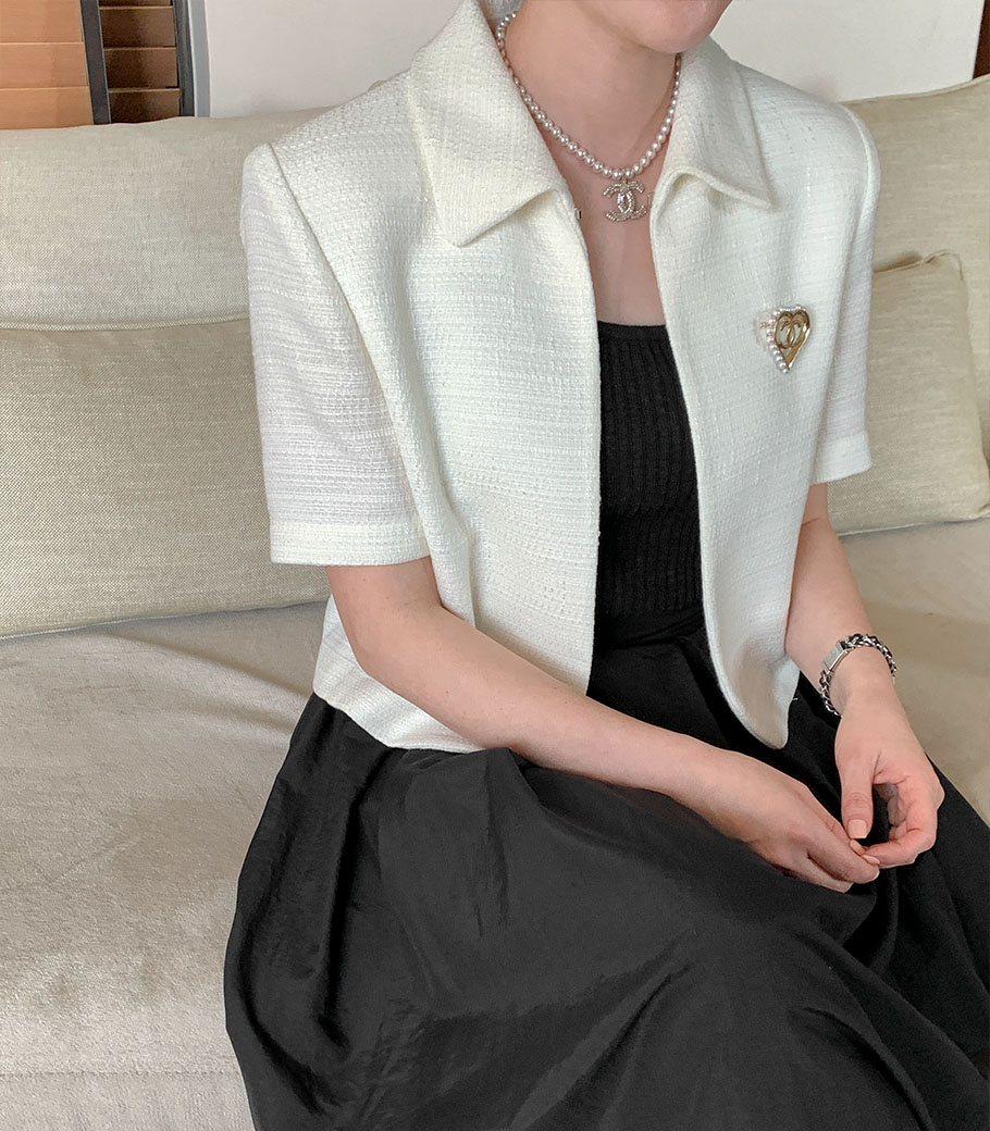 Pure Corrugated Knit Sleeveless Shirts