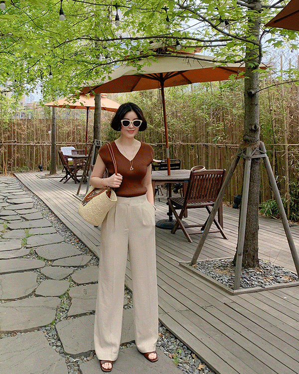 Summer Fluttering V Knit