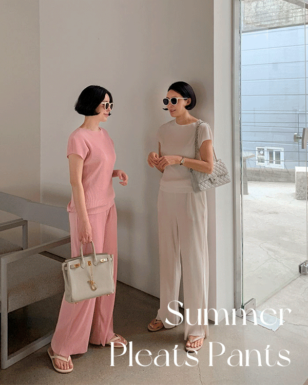 Summer Pleats Pants