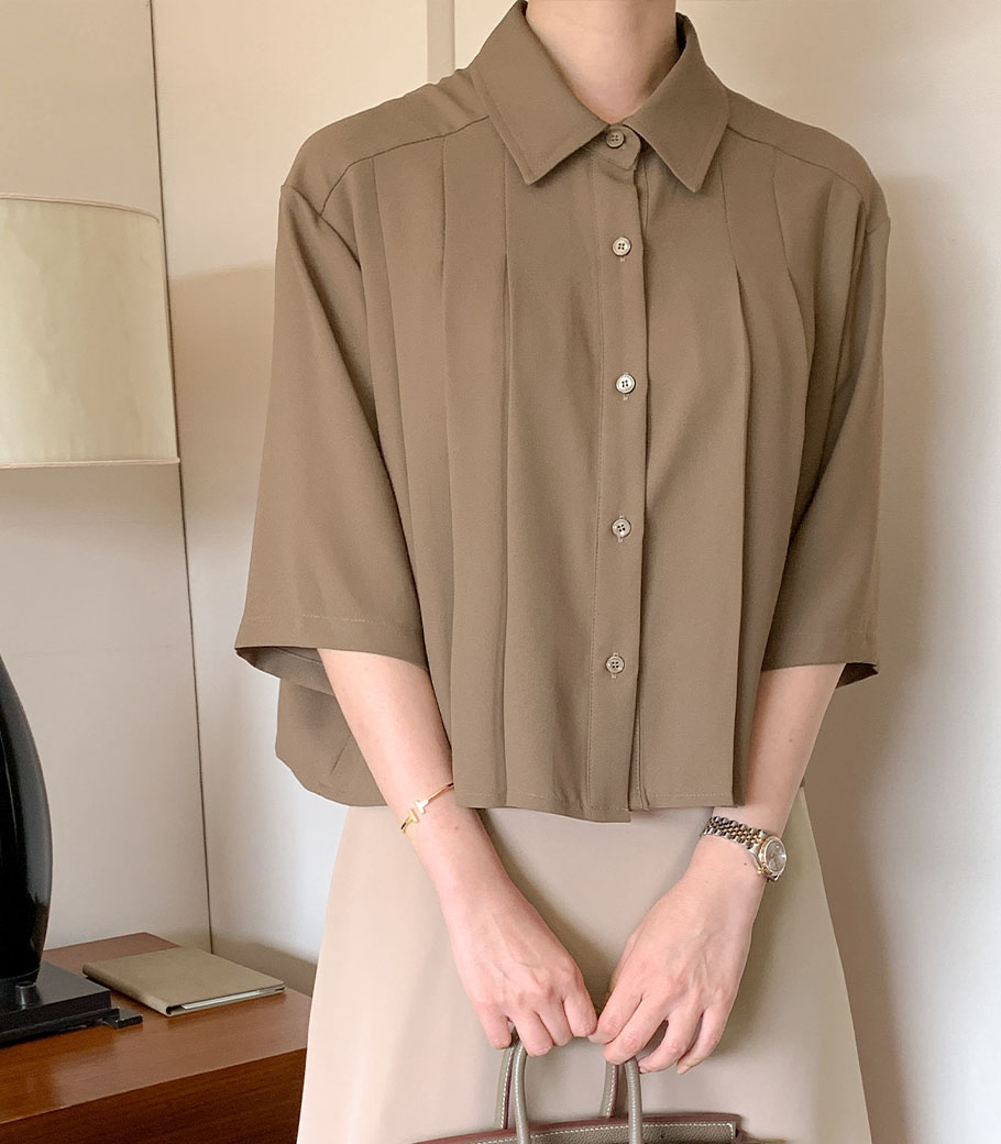 Adele Pintuck Blouse