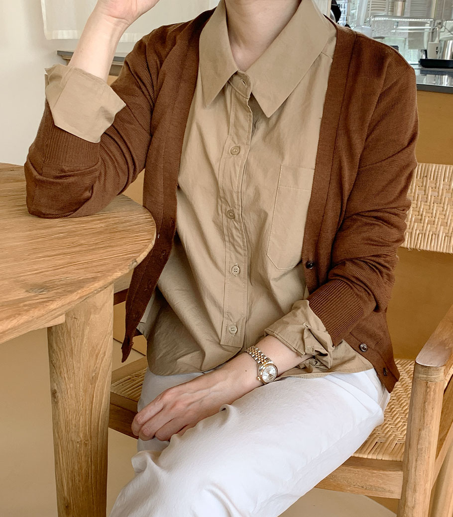 Interseasonal Basic Cardigan