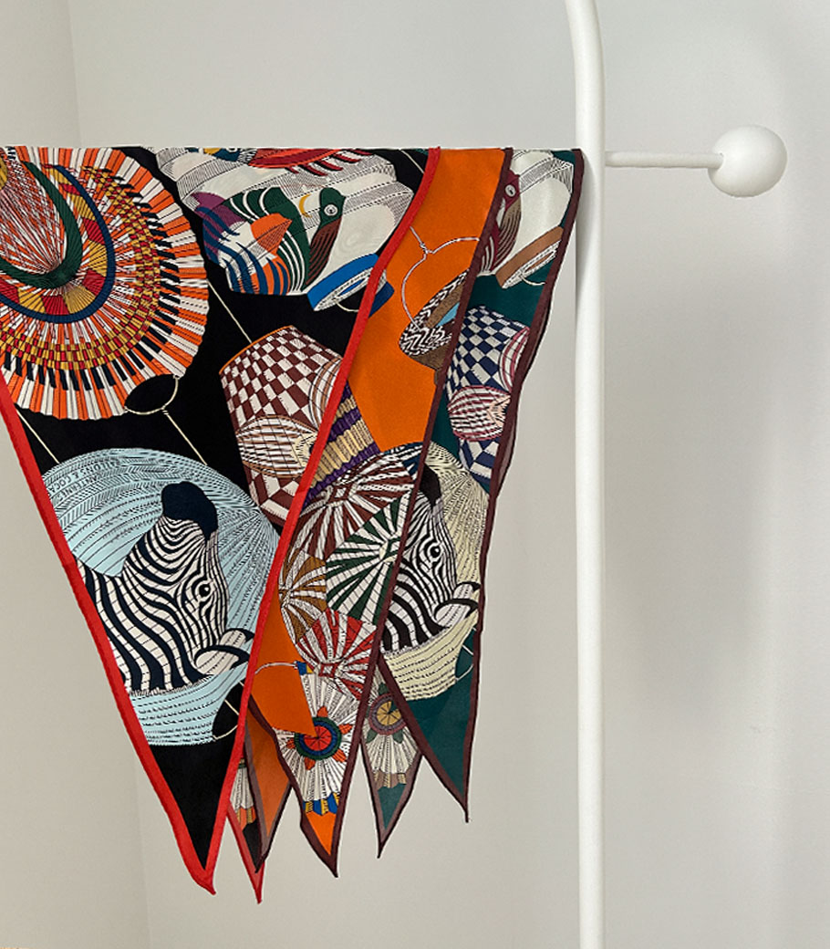 Zebra Silk Scarf