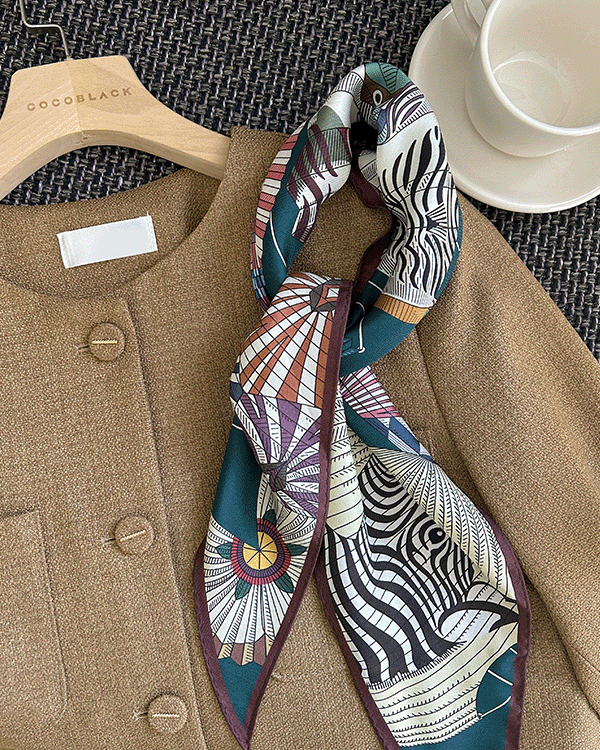 Zebra Silk Scarf