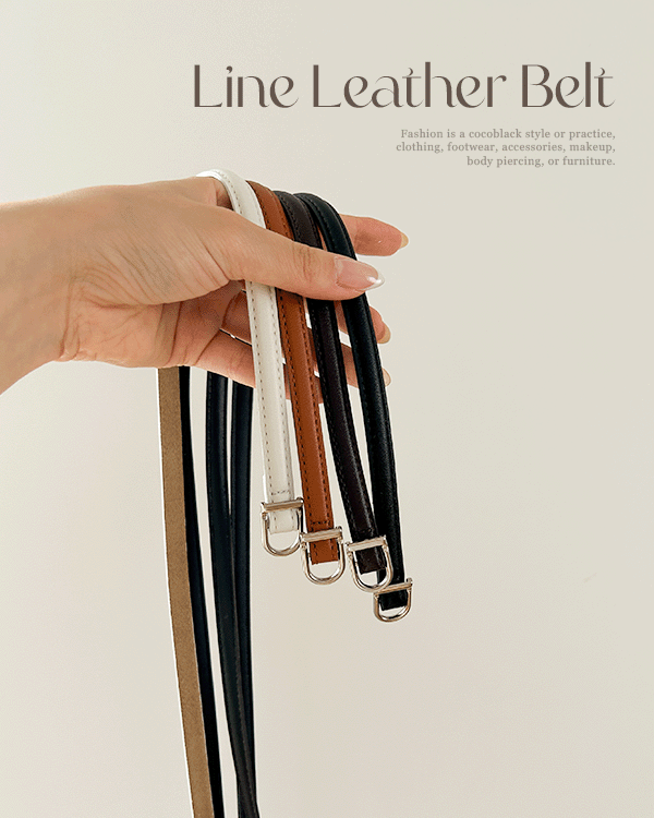 line leather belt