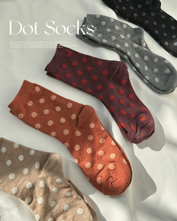 Dot cotton socks