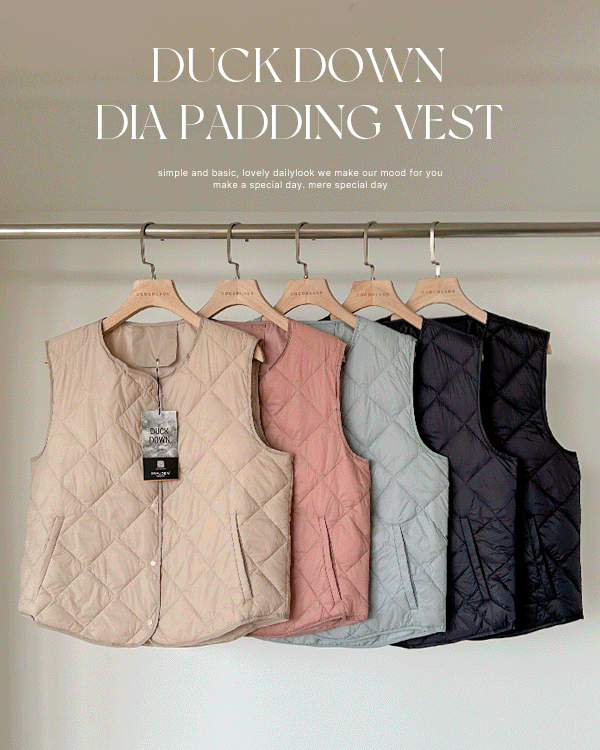 Duckdown diamond Paddingvest