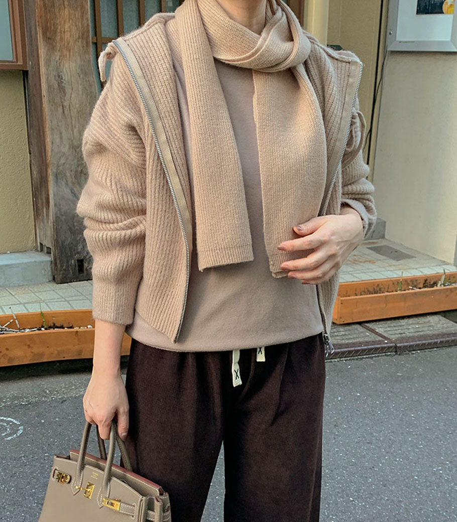 Color Wool Cash Muffler