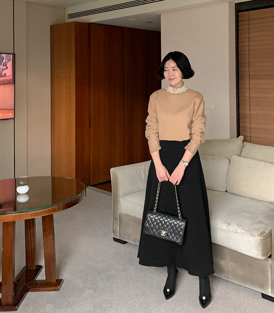 Modern Flare Long Skirt