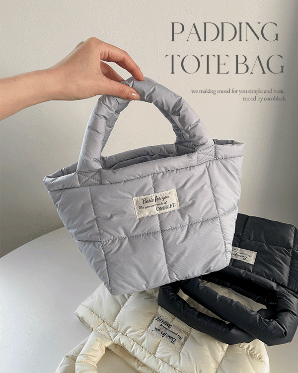 Padding tote bag