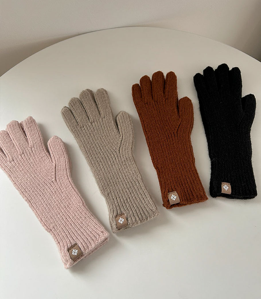 Winter Knit Long Gloves