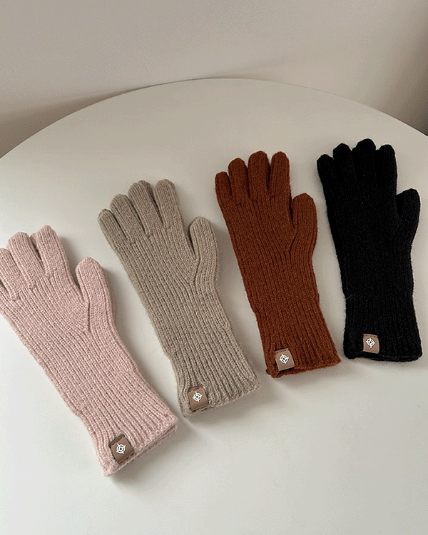 Winter Knit Long Gloves