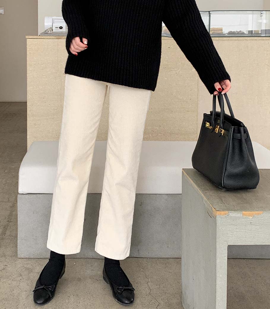 Mono Corduroy Pants-Straight Fit