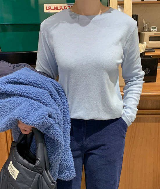 More Peach Brushed T-shirt