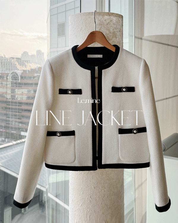 Lemine-line color combination Jacket