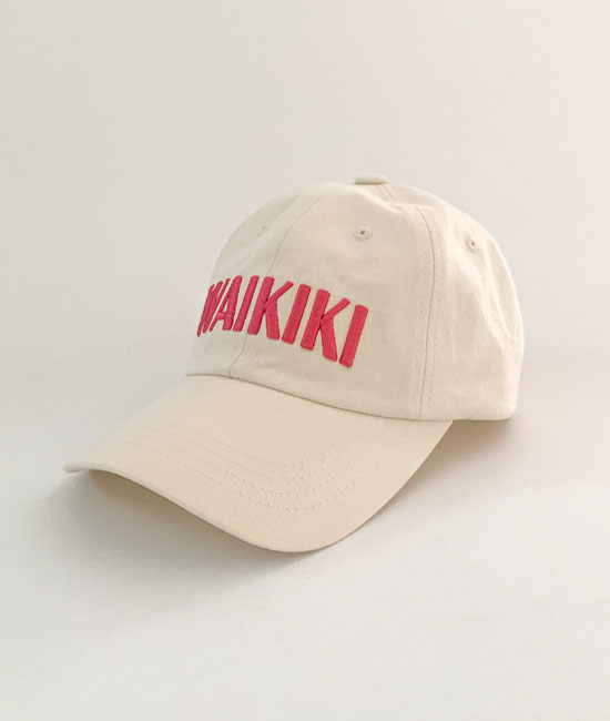 Lettering embroidery ball cap