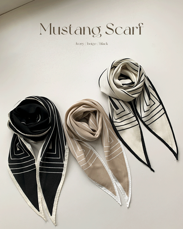 line diamond scarf