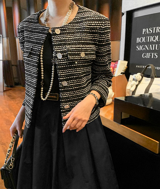 Lemain-Camellie Tweed Jacket