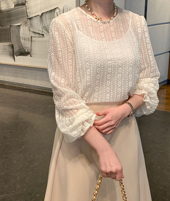 Lemain-Flower Race Blouse