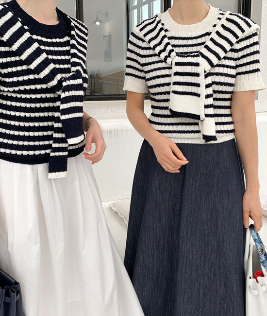 Hey Shoulder Shawl Set Knit