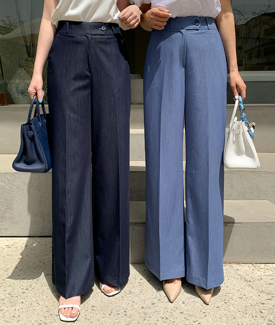 Challang Denim Slacks-Summerver.