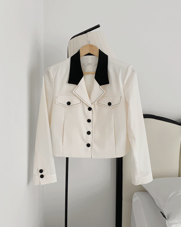 Lemain-Jane color combination Jacket Long-sleevever.