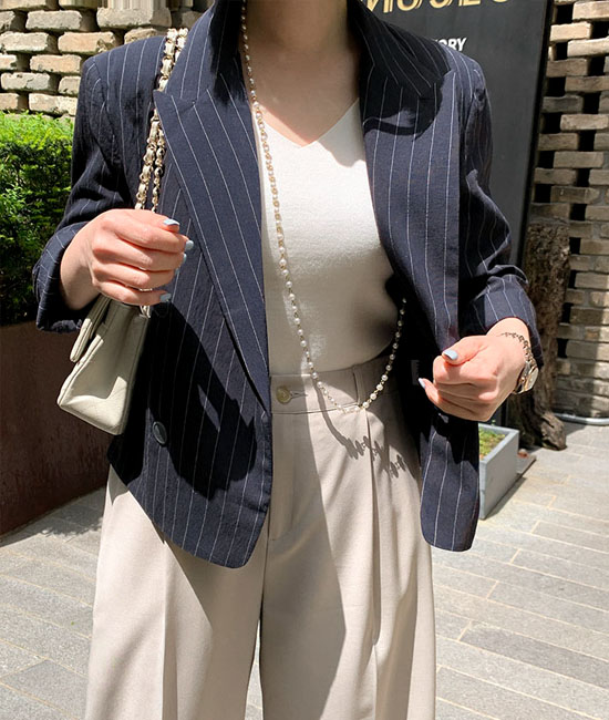 Striped Linen Jacket