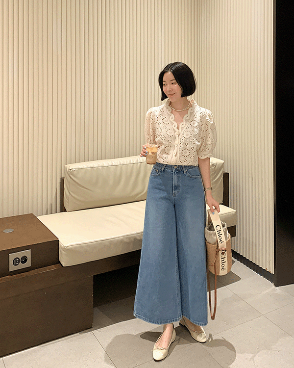 Blanc Race Blouse