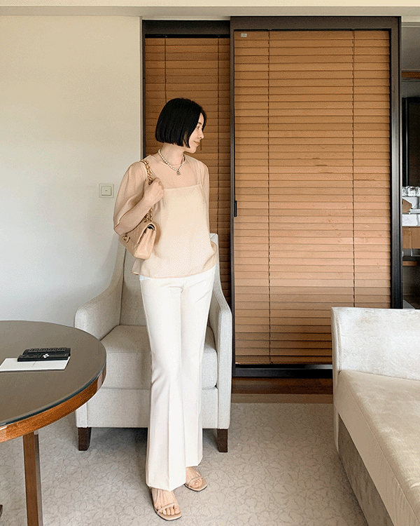 Long Legs Slim Boot Cut Slacks