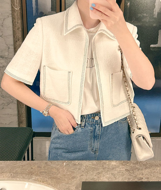 Lemain-Summer line Short-sleeve Jacket