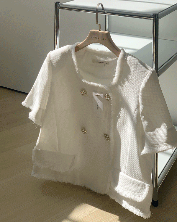 Lemain-Square Tweed Jacket