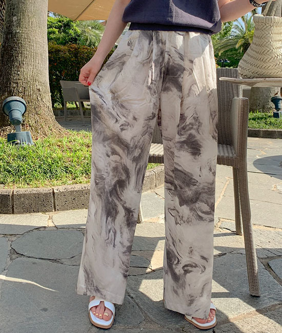 Marble banding pants
