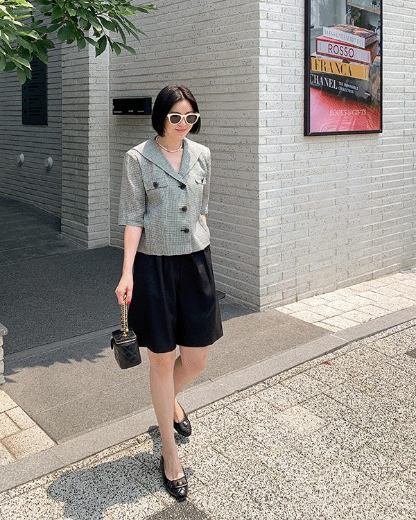 Sarah Check Jacket