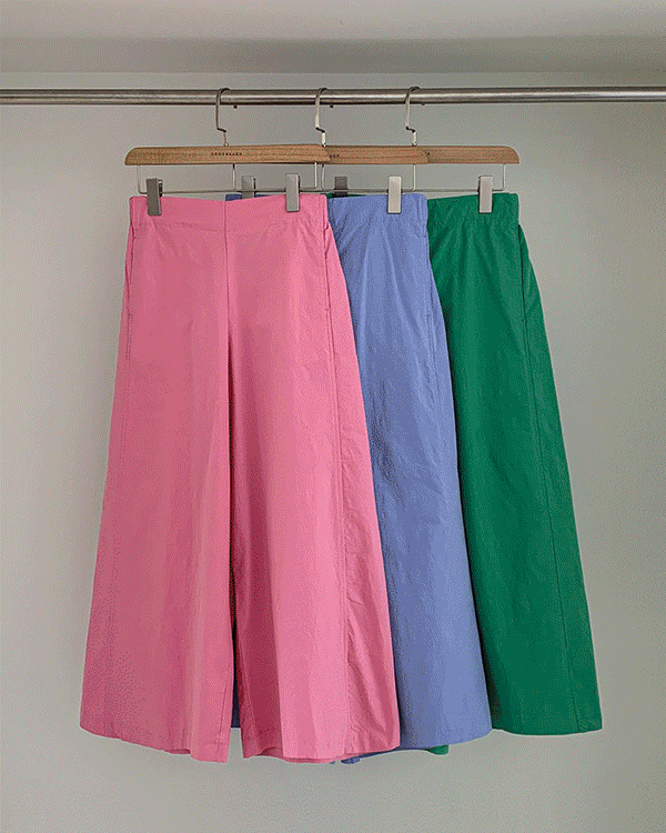 Summer wide cotton pants