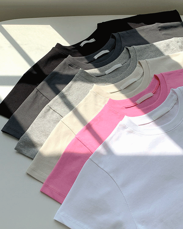 Plain Crop Short T shirts