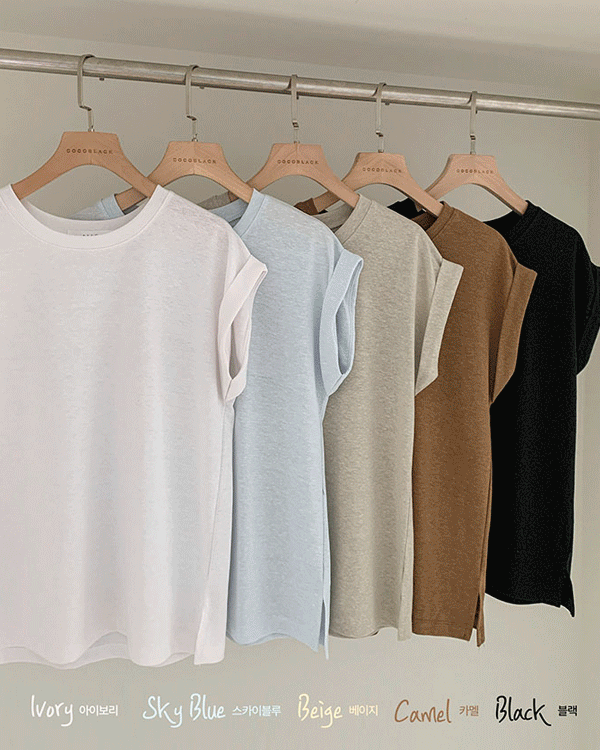 Linen cap tank top