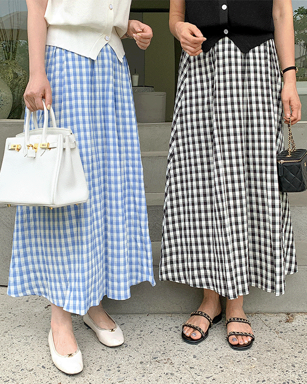 Momo Check Skirt