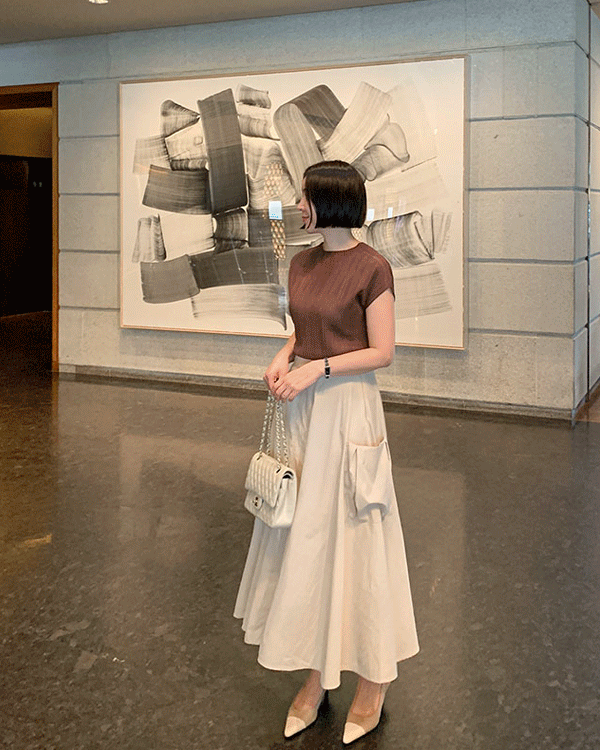 Cargo Flare Skirt