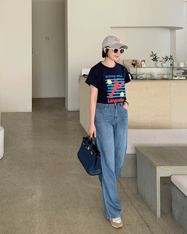 light summer denim pants