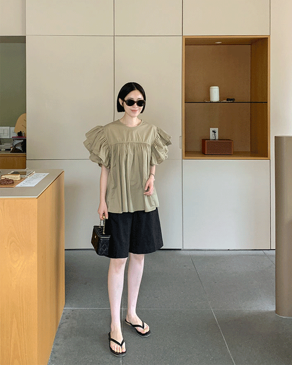 Button Linen Pants