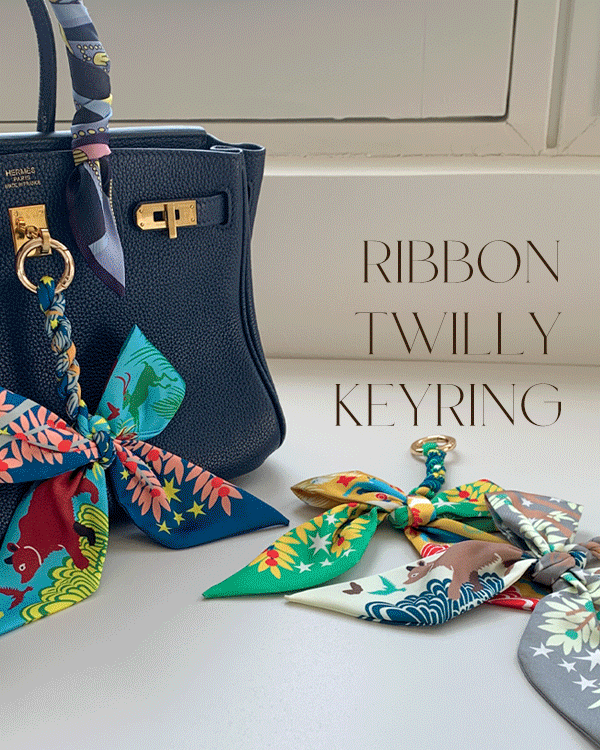 bowknot twilly keyring