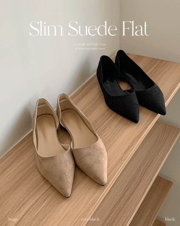 Slim Suede Flat