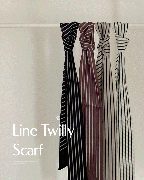line twilly scarf