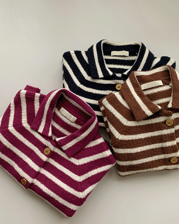 Gold Button Knit Jacket