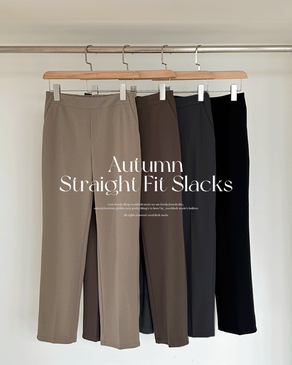 Inter-seasonal straight fit Slacks