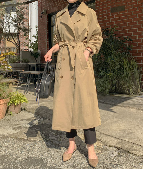 Lemain-double Trench long jacket