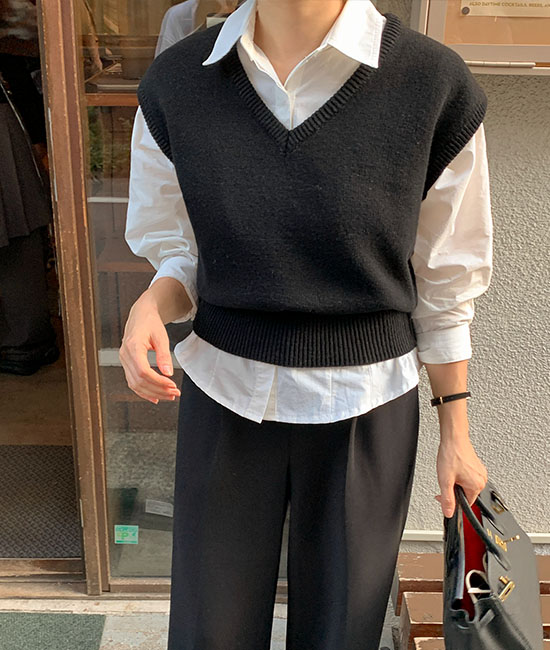 May Wool Knit Vest