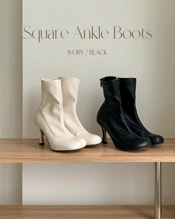 square ankle boots