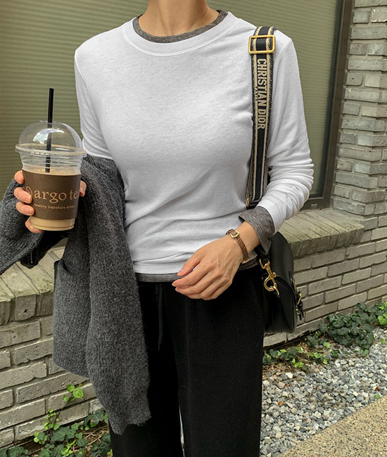 layered Round T-shirt