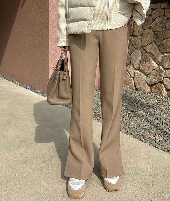 Slender napping Boot cut Slacks